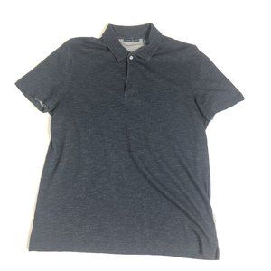 Perry Ellis Portfolio Mens Polo‎ Shirt Eclipse Navy Blue Sz Medium Z